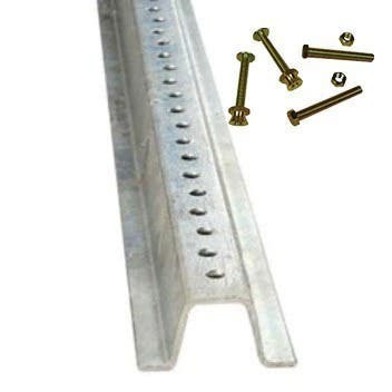 6.5' Galvanized U-Channel Post (With Mounting Hardware)