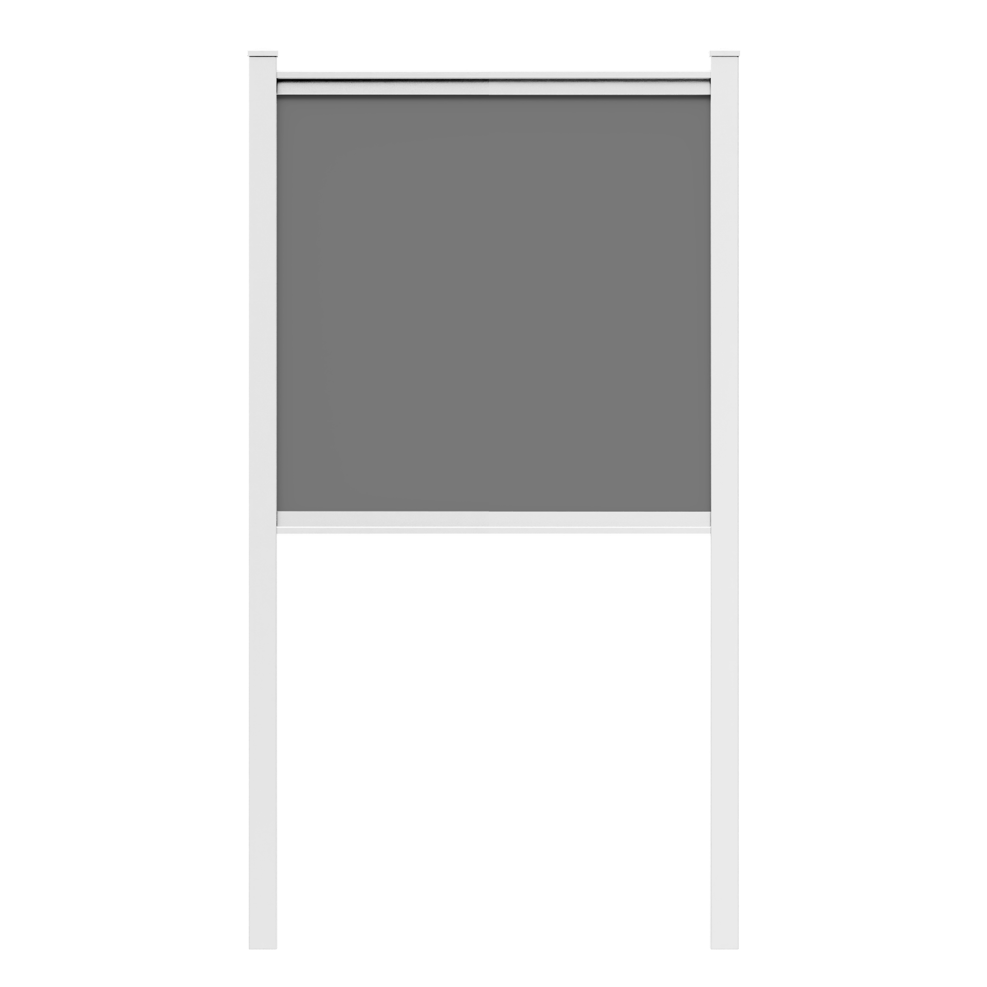8ft White Aluminum Standard Frame