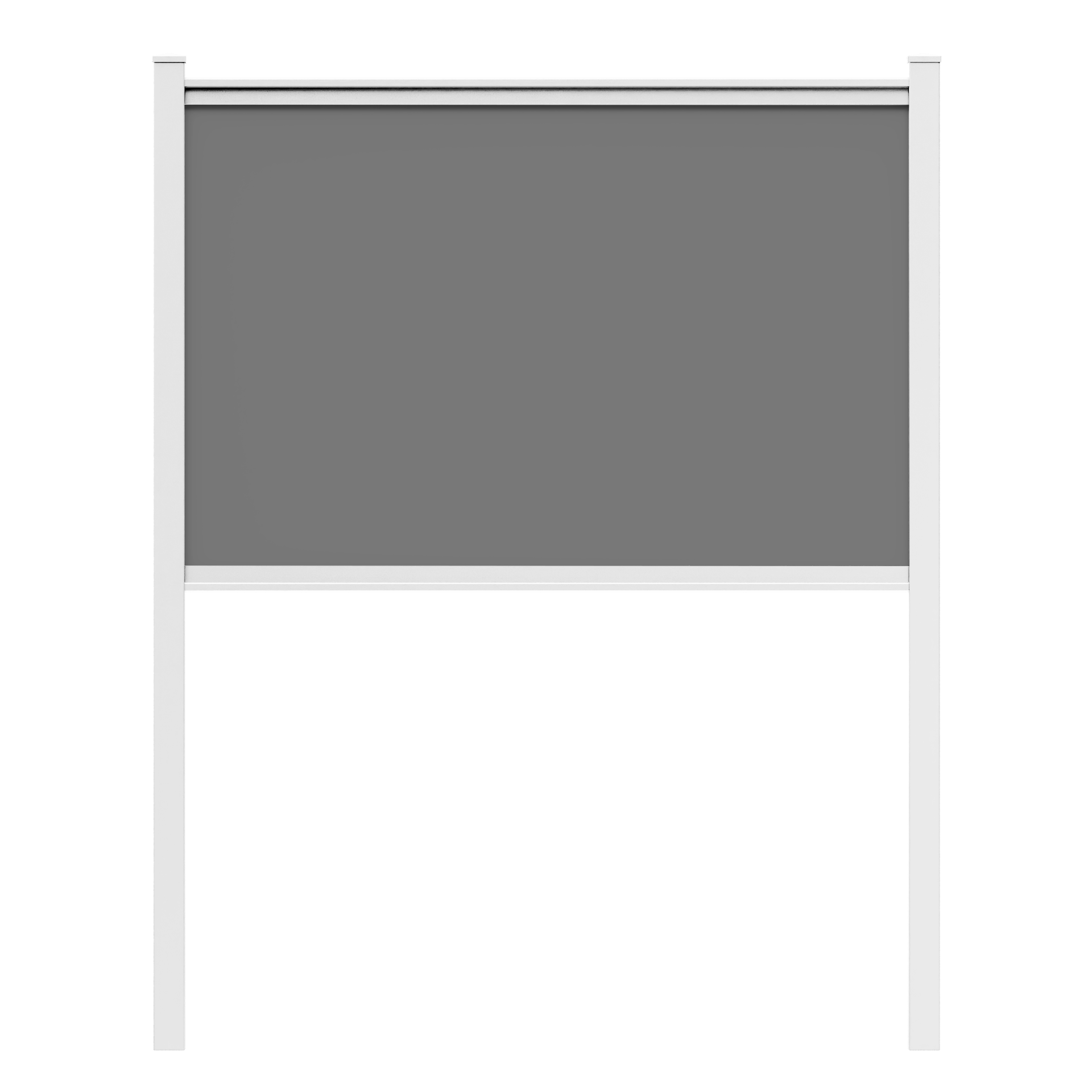 8ft White Aluminum Standard Frame
