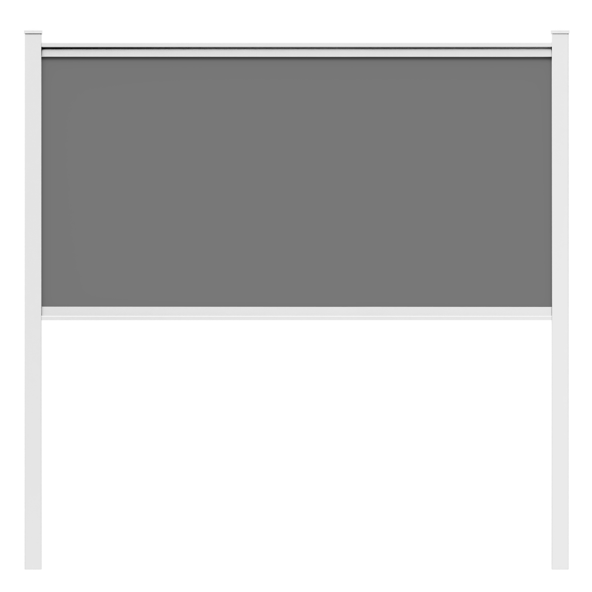8ft White Aluminum Standard Frame