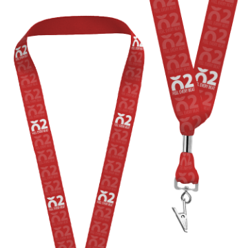 Picture of Sublimated Lanyard with Swivel Bulldog Clip Attachment
