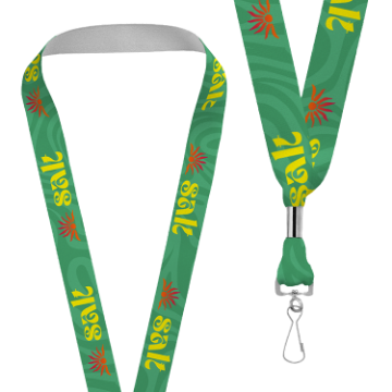 Picture of Sublimated Lanyard with Swivel J Hook Attachment
