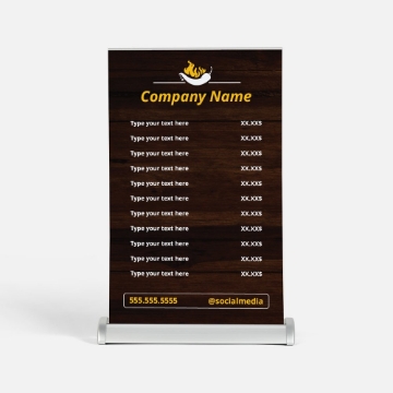 Picture of Food & Beverage Tabletop 6 - 18" x 11.5"