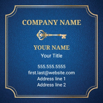 Picture of RE Business Card 9 - 2.5" x 2.5" Single Sided