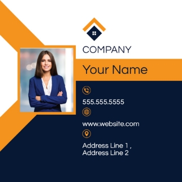 Picture of RE Business Card 15 - 2.5" x 2.5" Single Sided