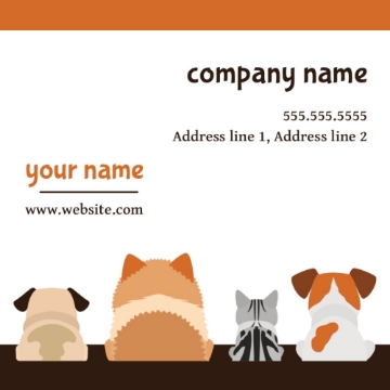 Picture of BC - Animals & Pet Care 11 - 2.5" x 2.5" Single Sided