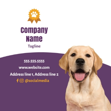 Picture of BC - Animals & Pet Care 12 - 2.5" x 2.5" Single Sided